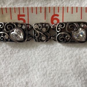 Brighton bracelet with Swarovski  crystals shaped like hearts